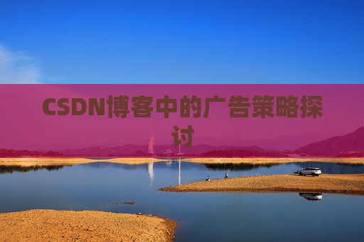 CSDN博客中的广告策略探讨